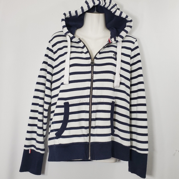 tommy hilfiger striped hoodie